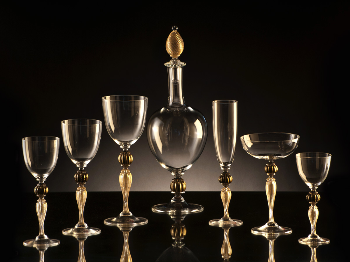 Seguso Gianni Clear Glassware Sets